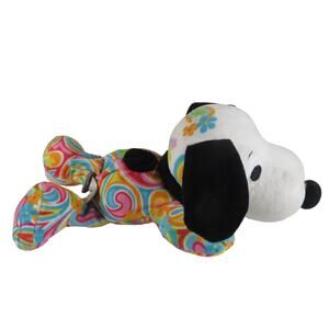 Hallmark Peanuts Snoopy Plush 6" Colorful Retro Pattern Soft Toy Stuffed Animal